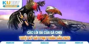 Các Lối Đá Của Gà Chọi - Tuyệt Kỹ Sát Phạt Thần Sầu 2025