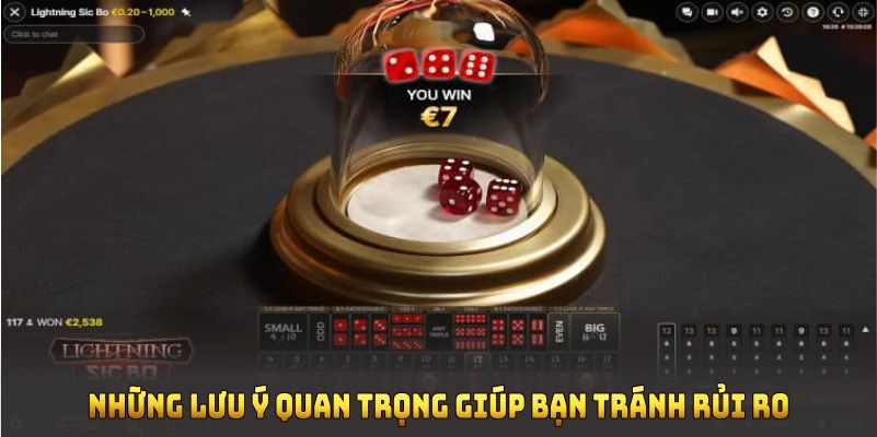 Những lưu ý quan trọng giúp bạn tránh rủi ro khi chơi tài xỉu luôn thắng tại Kubet